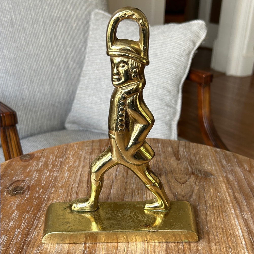 Vintage Brass Colonial Doorstop by Virginia Metalcrafters